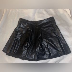 Faux Leather Skirt